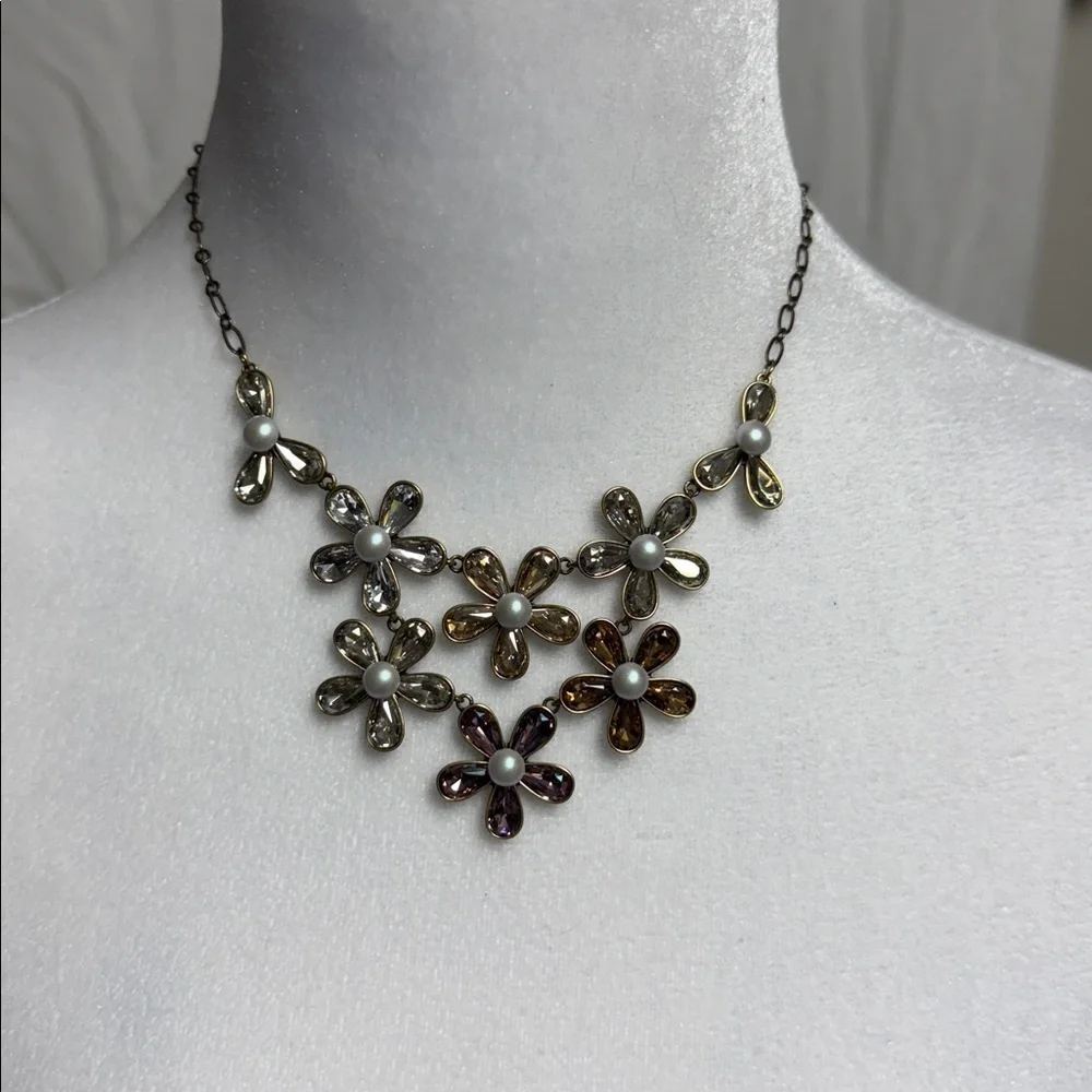 Touchstone Crystal Floral Swarovski Garden Envy Necklace - Picture 2 of 5